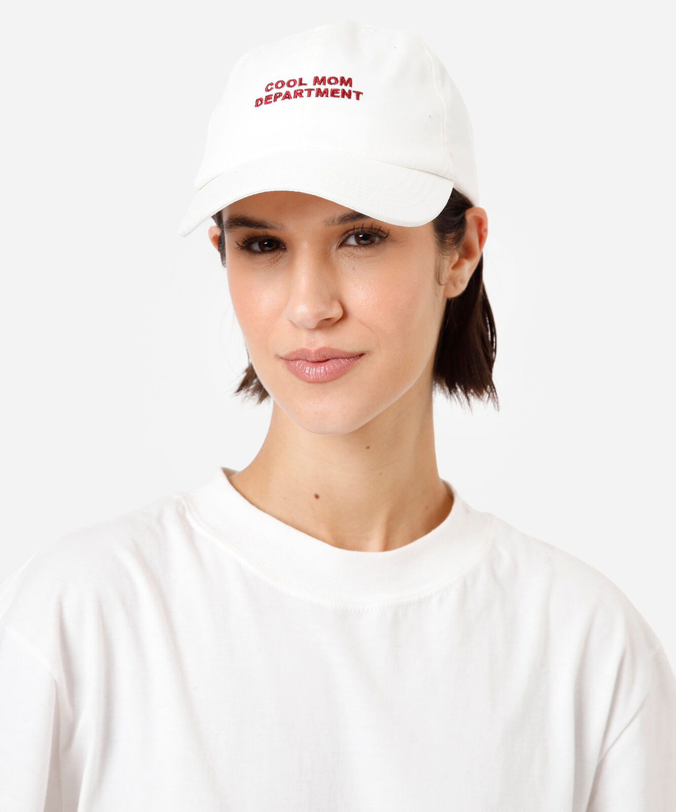 boné aba curva com bordado cool mom department off white