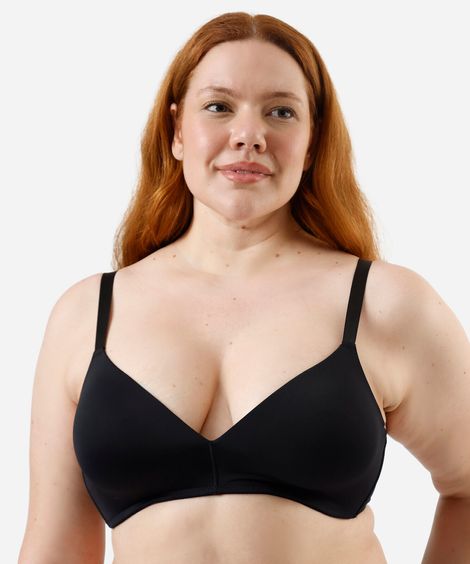 sutiã triângulo feminino plus size plus size preto