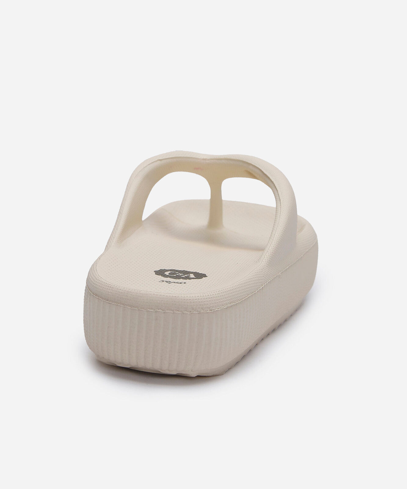 chinelo nuvem com brilho off white