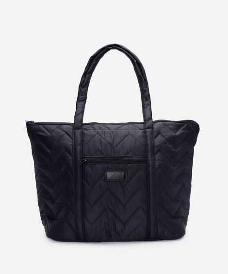 bolsa tote matelassê ace preta