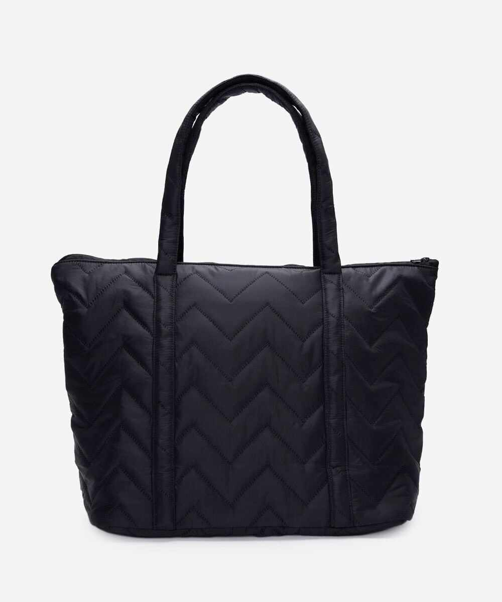 bolsa tote matelassê preta