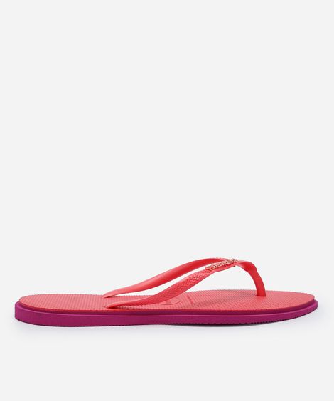 chinelo slim point havaianas laranja