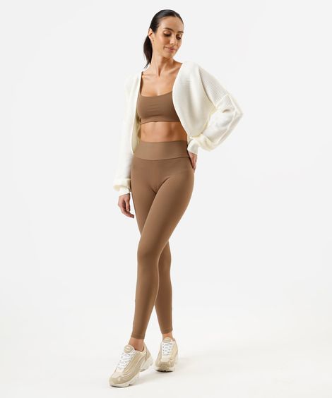 calça legging feminina cea sports marrom