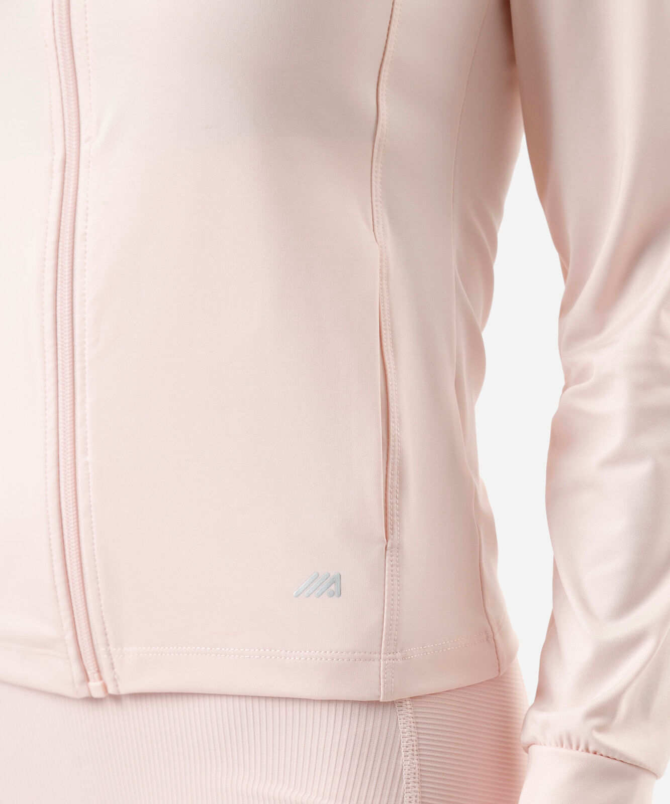 jaqueta gola alta esportiva rosa