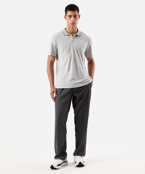 calça masculina esportiva com nervuras cinza
