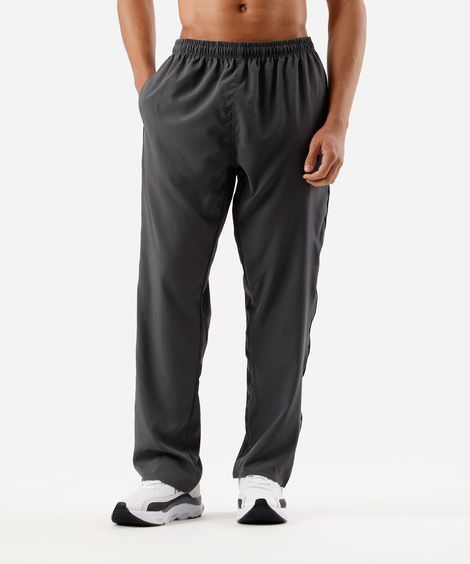 calça masculina esportiva com nervuras cinza