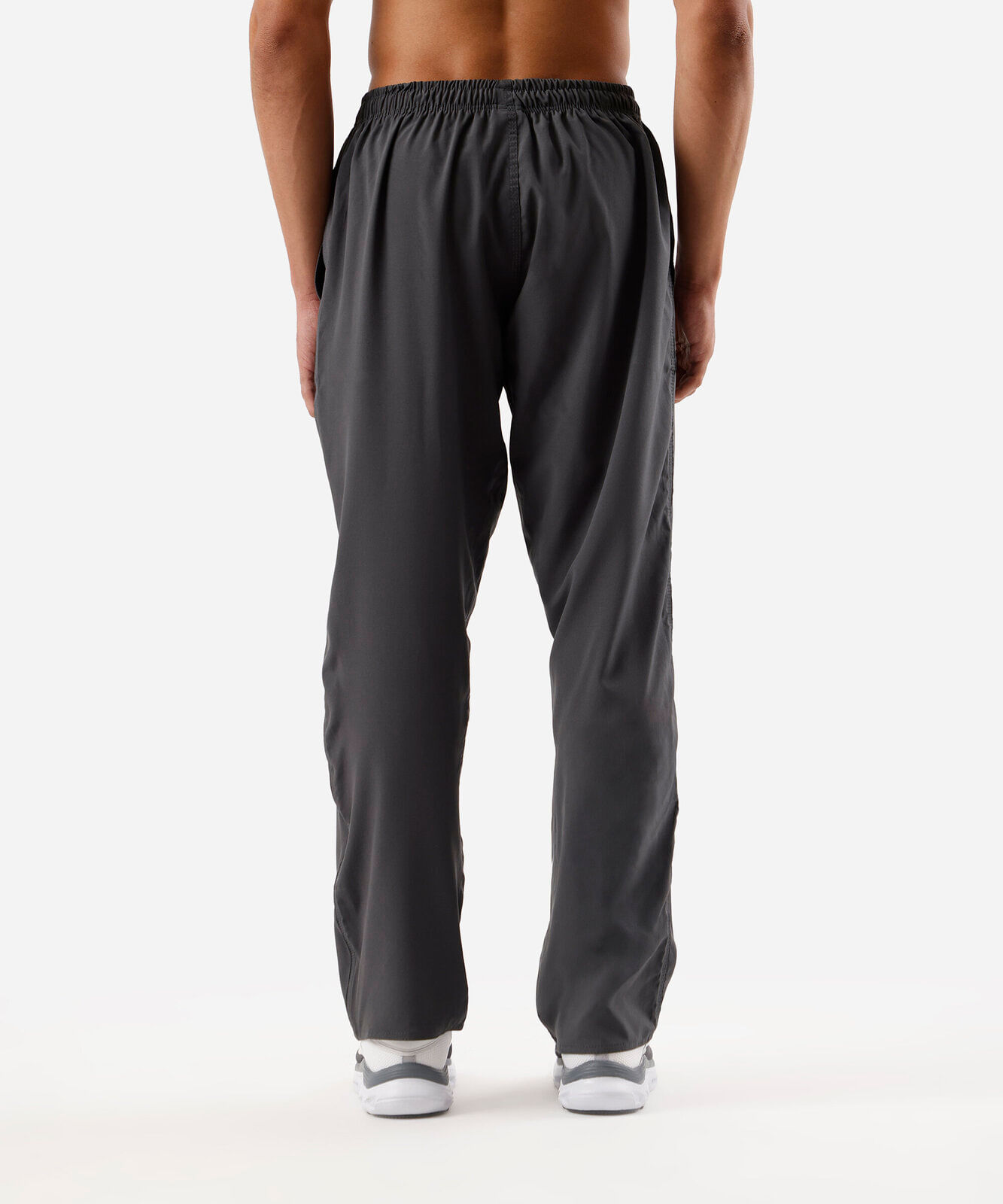calça masculina esportiva com nervuras cinza