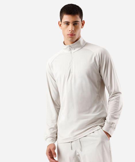 blusa masculina esportiva ace gola alta cinza