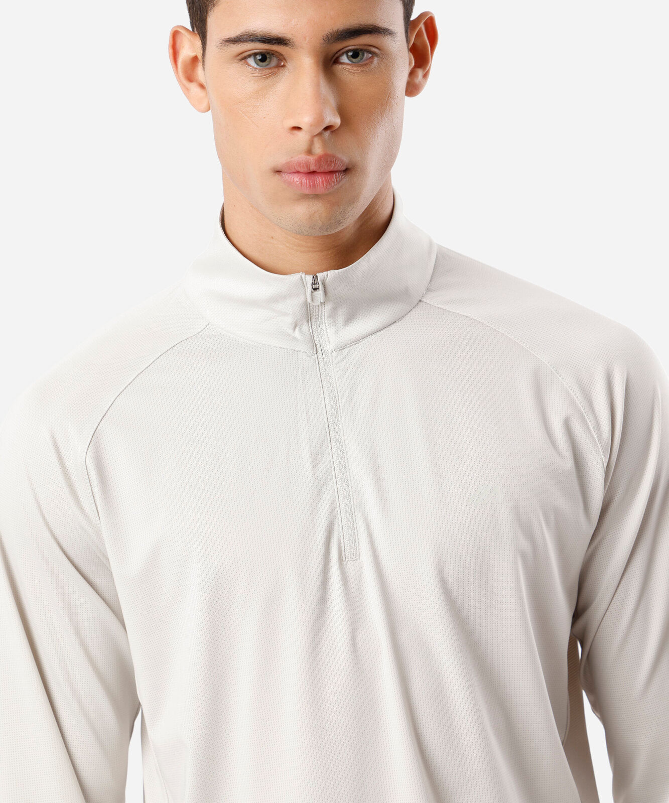 blusa masculina esportiva gola alta cinza