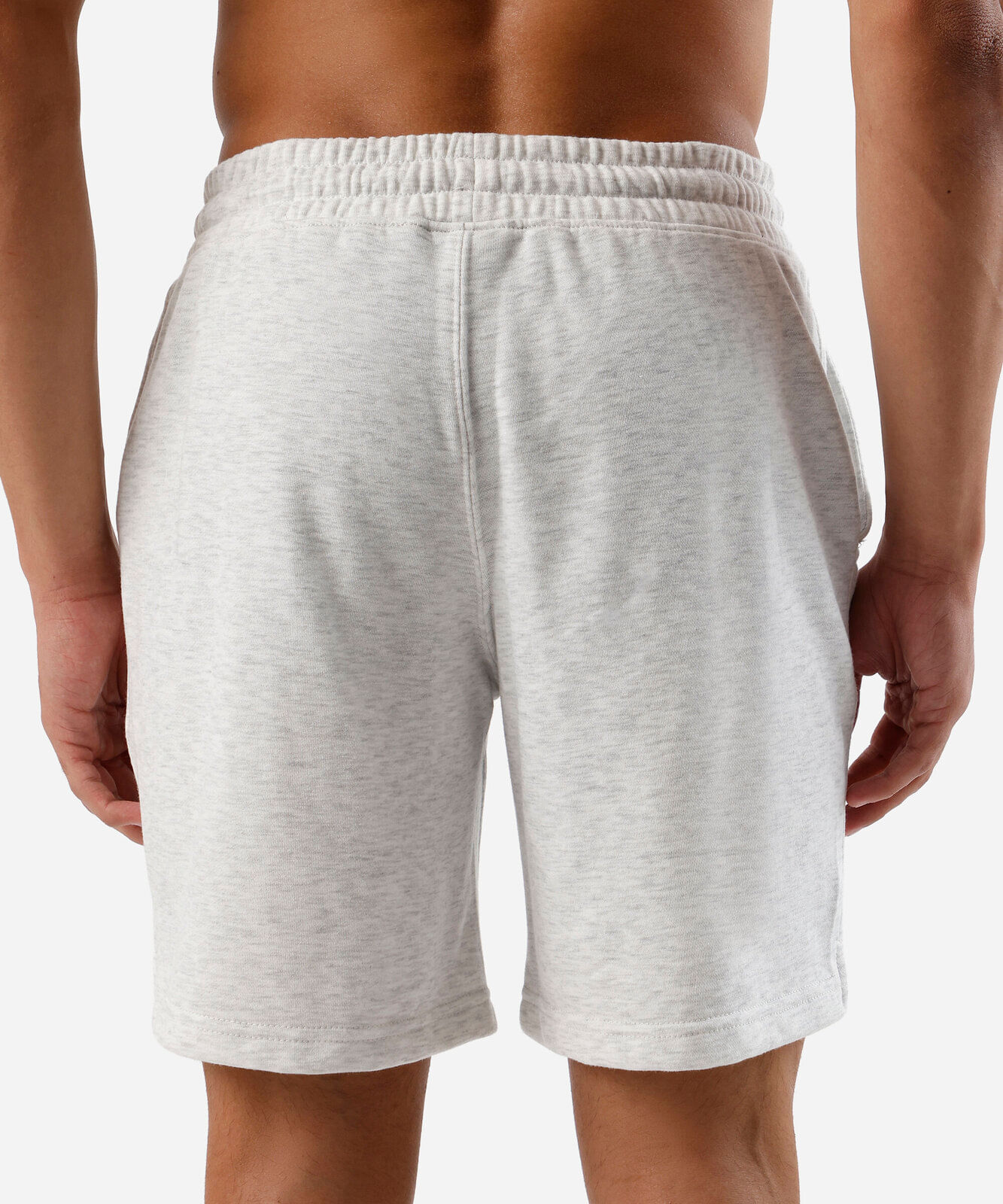 bermuda esportiva reta masculina de moletinho cinza