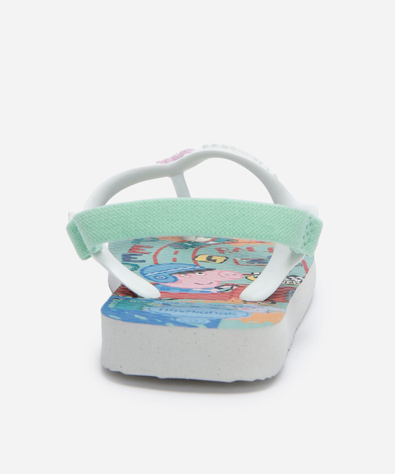 chinelo com elástico infantil havaianas peppa pig branco