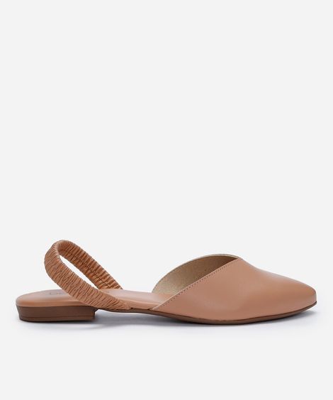 sapatilha bico fino beira rio bege