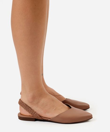 sapatilha bico fino beira rio bege