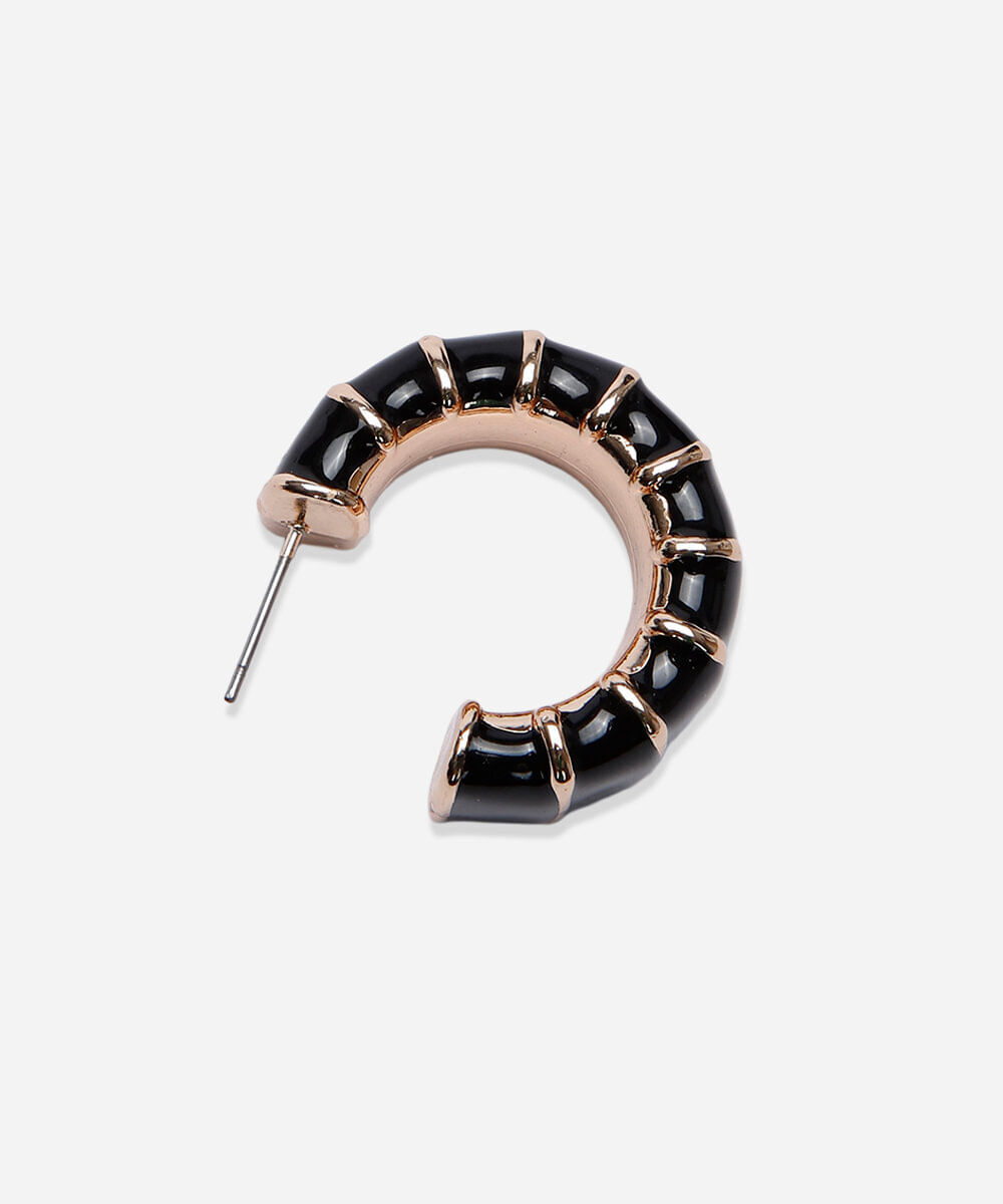 kit de colar e brinco argola dourado
