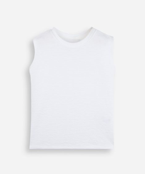 regata infantil fola redonda canelada off white