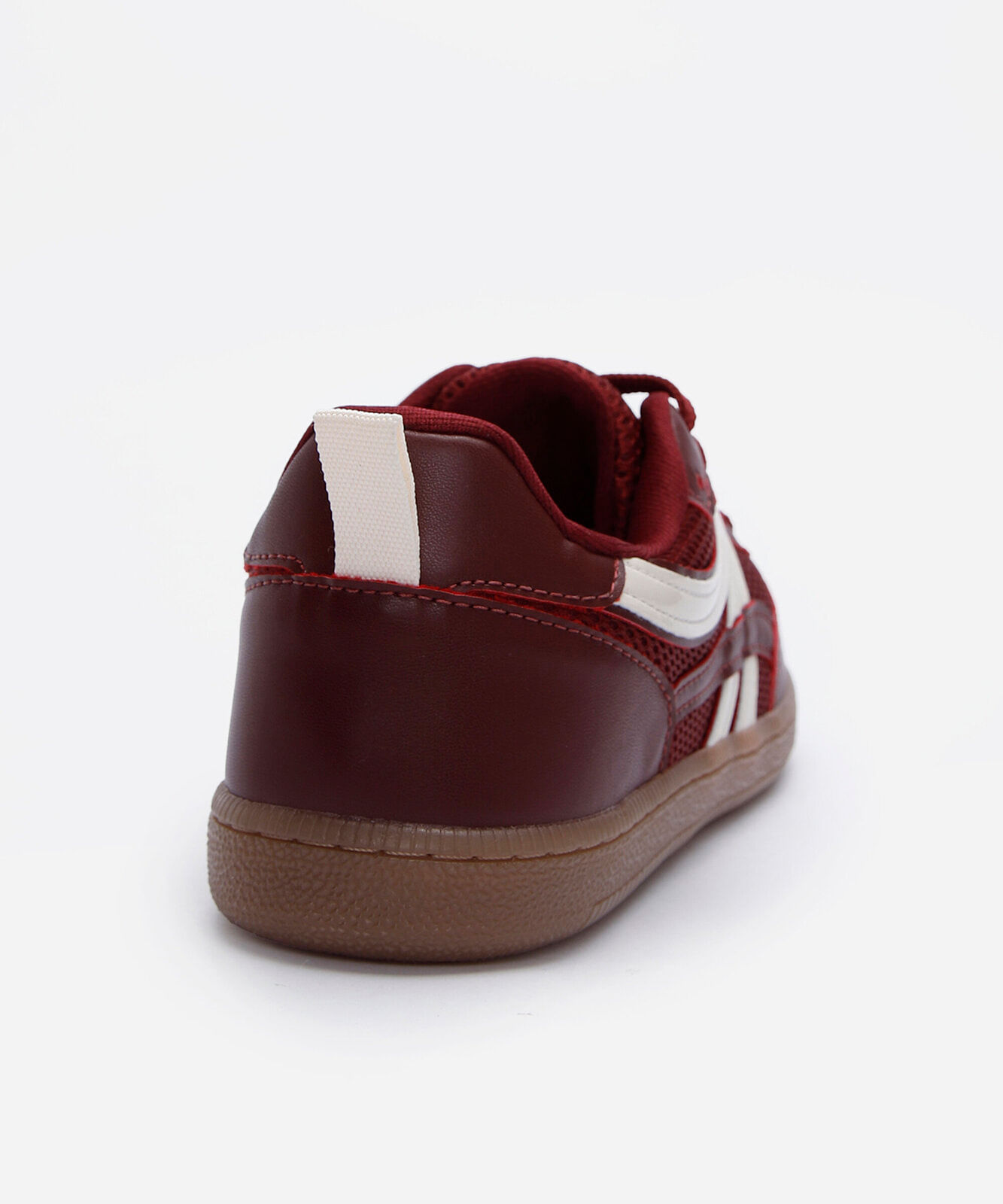 tênis casual feminino texturizado vinho