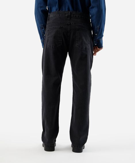 calça slim masculina jeans preta