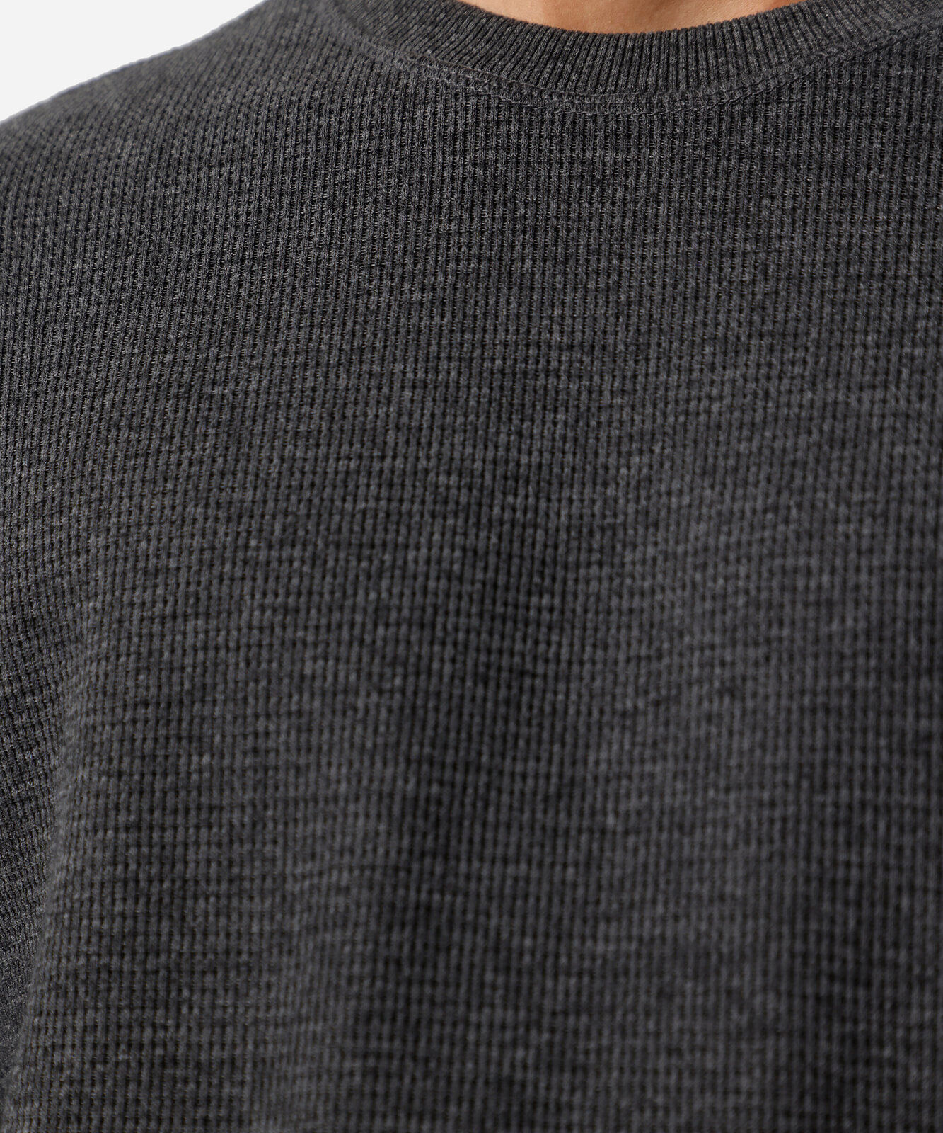 blusa masculina manga longa texturizada cinza