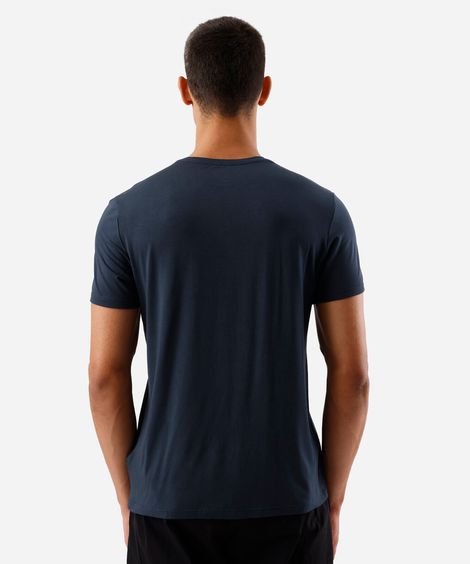 camiseta slim masculina airtech azul