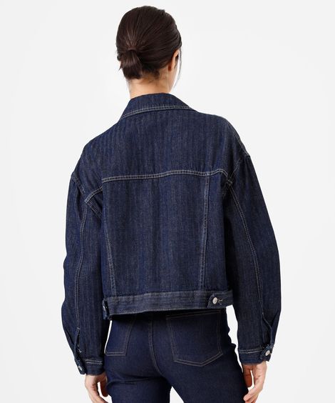 jaqueta feminina jeans azul