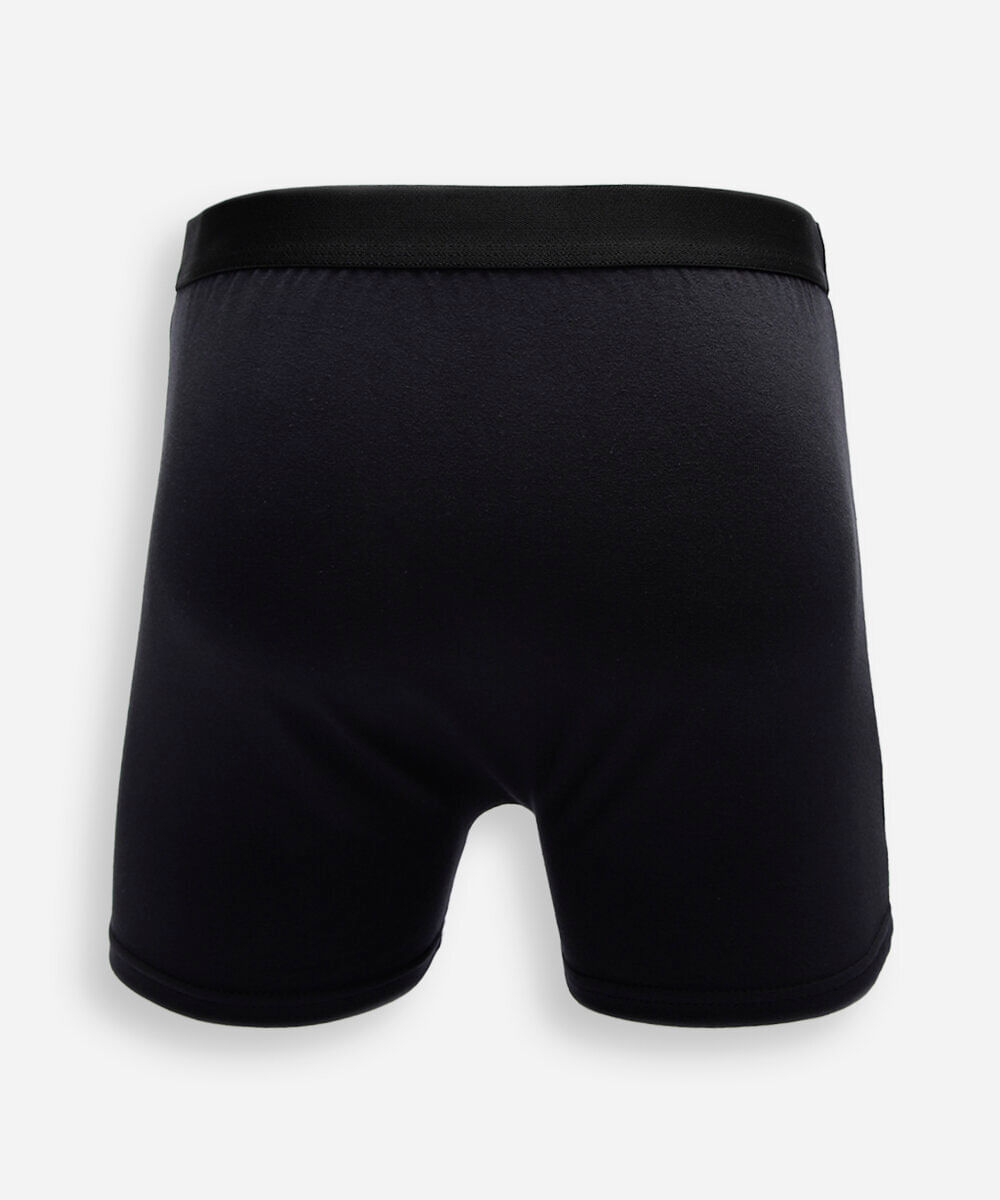 kit de 5 cuecas boxer de algodão preto