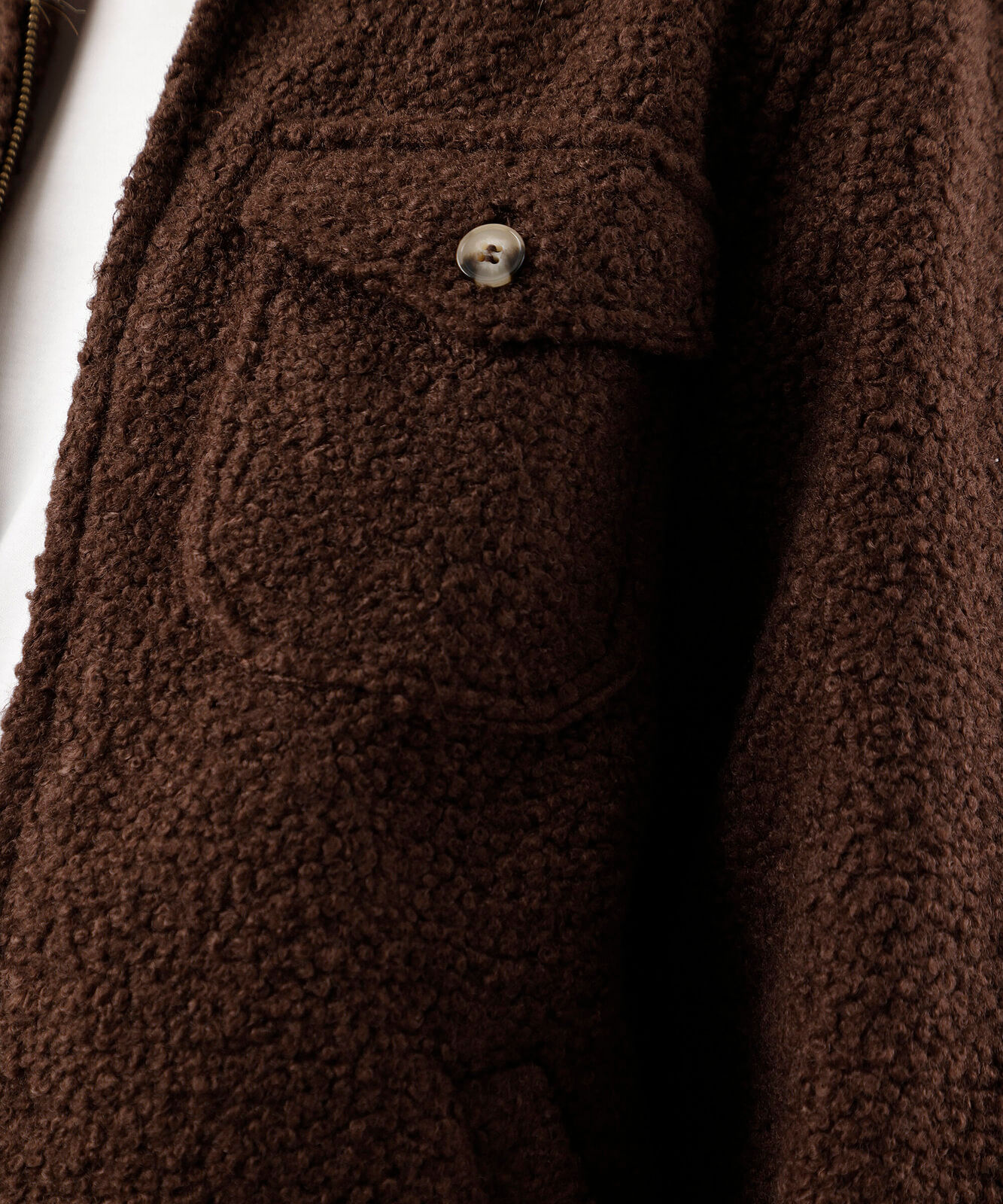jaqueta feminina oversized texturizada marrom