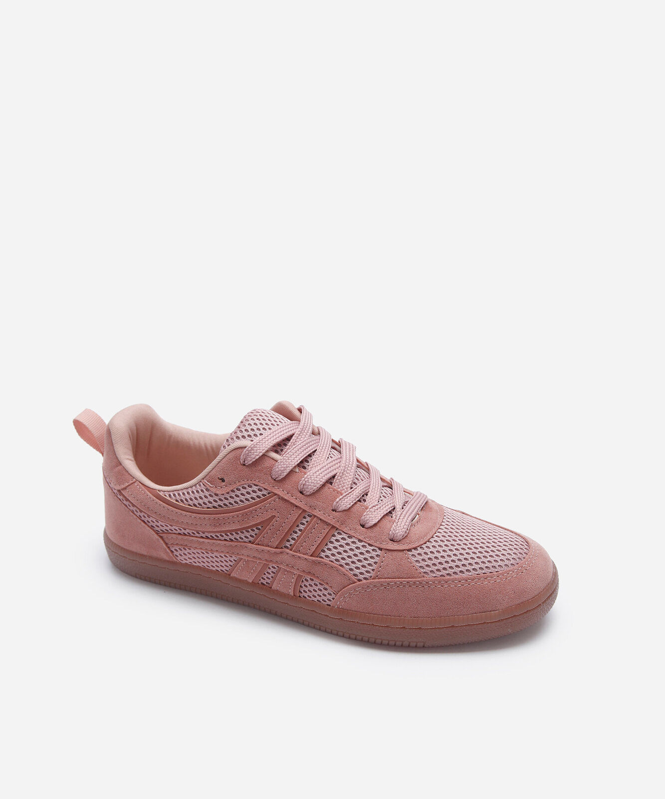 tênis casual feminino texturizado rosa