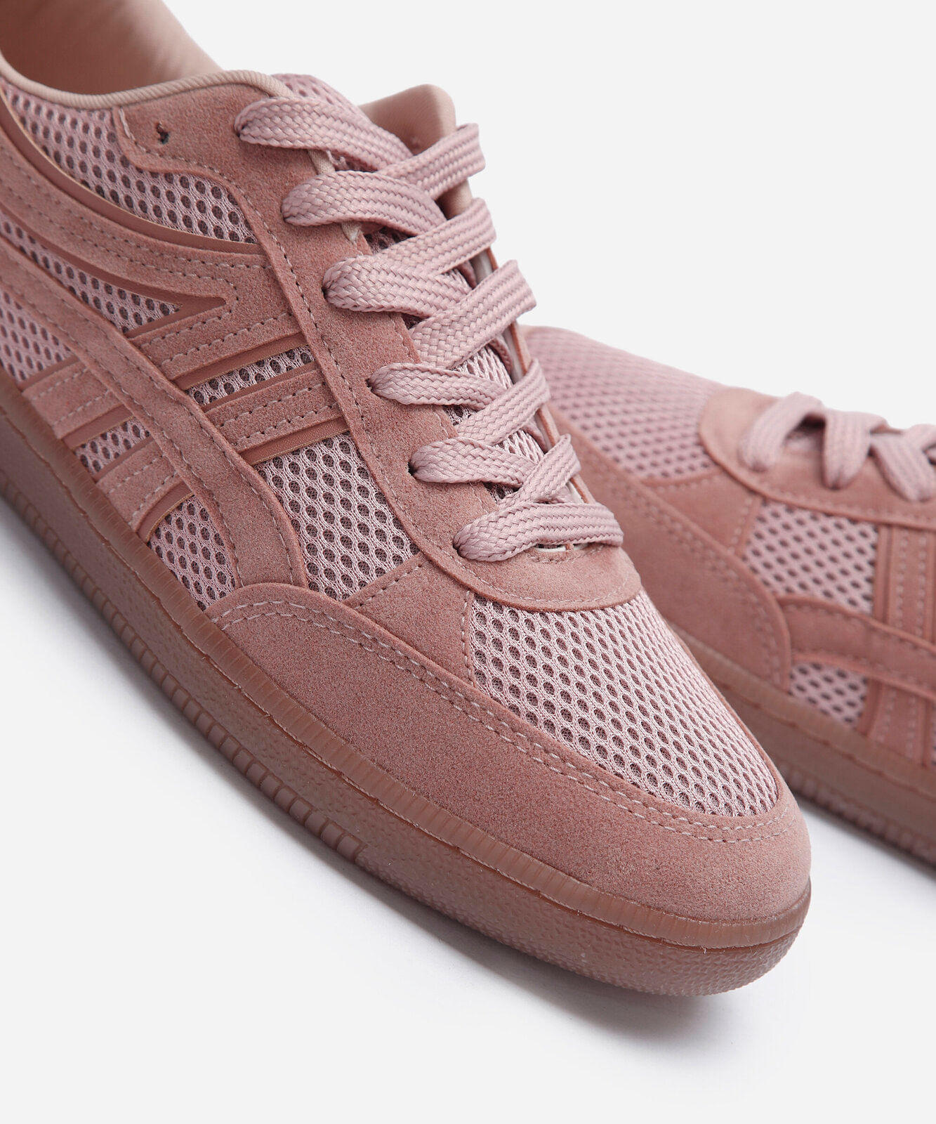 tênis casual feminino texturizado rosa