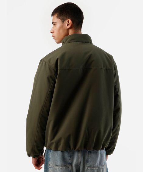 jaqueta masculina gola alta verde