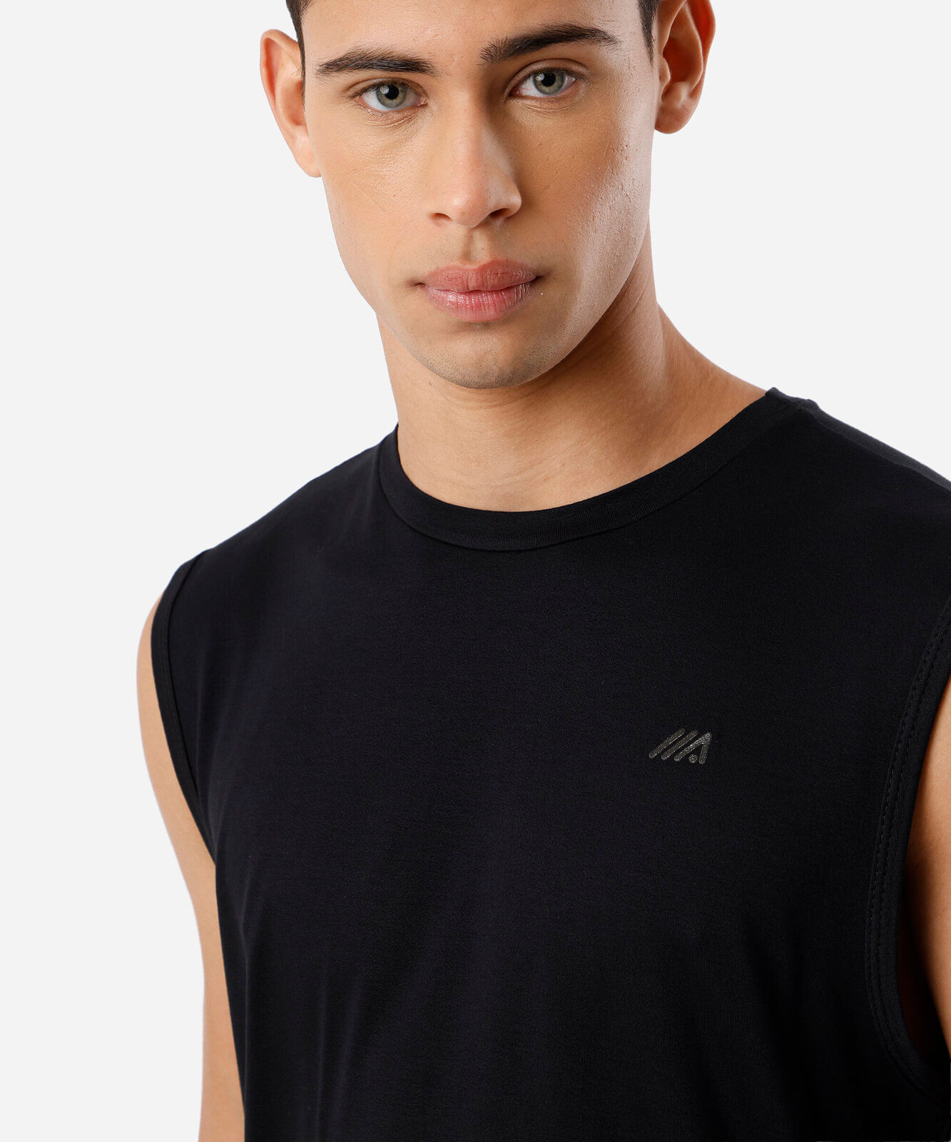 regata esportiva muscle masculina ultra soft preta
