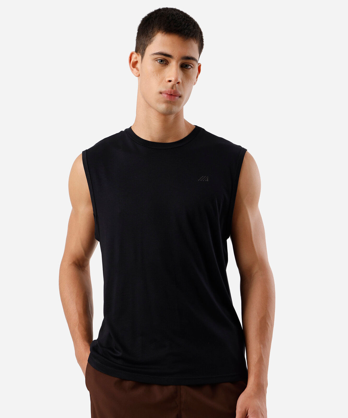 regata esportiva muscle masculina ultra soft preta