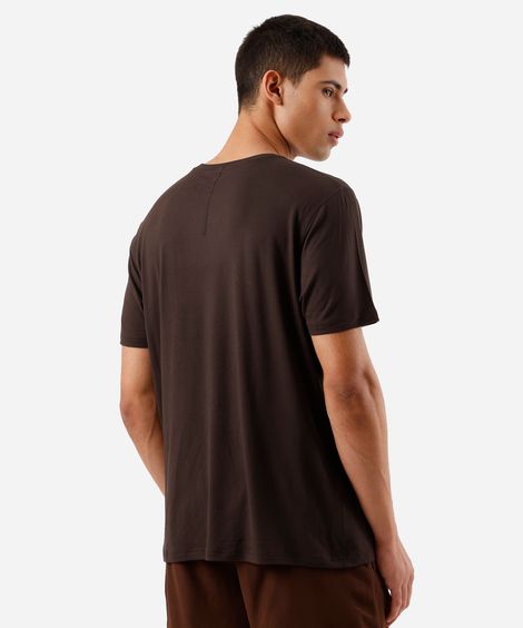 camiseta masculina manga curta cea sports marrom