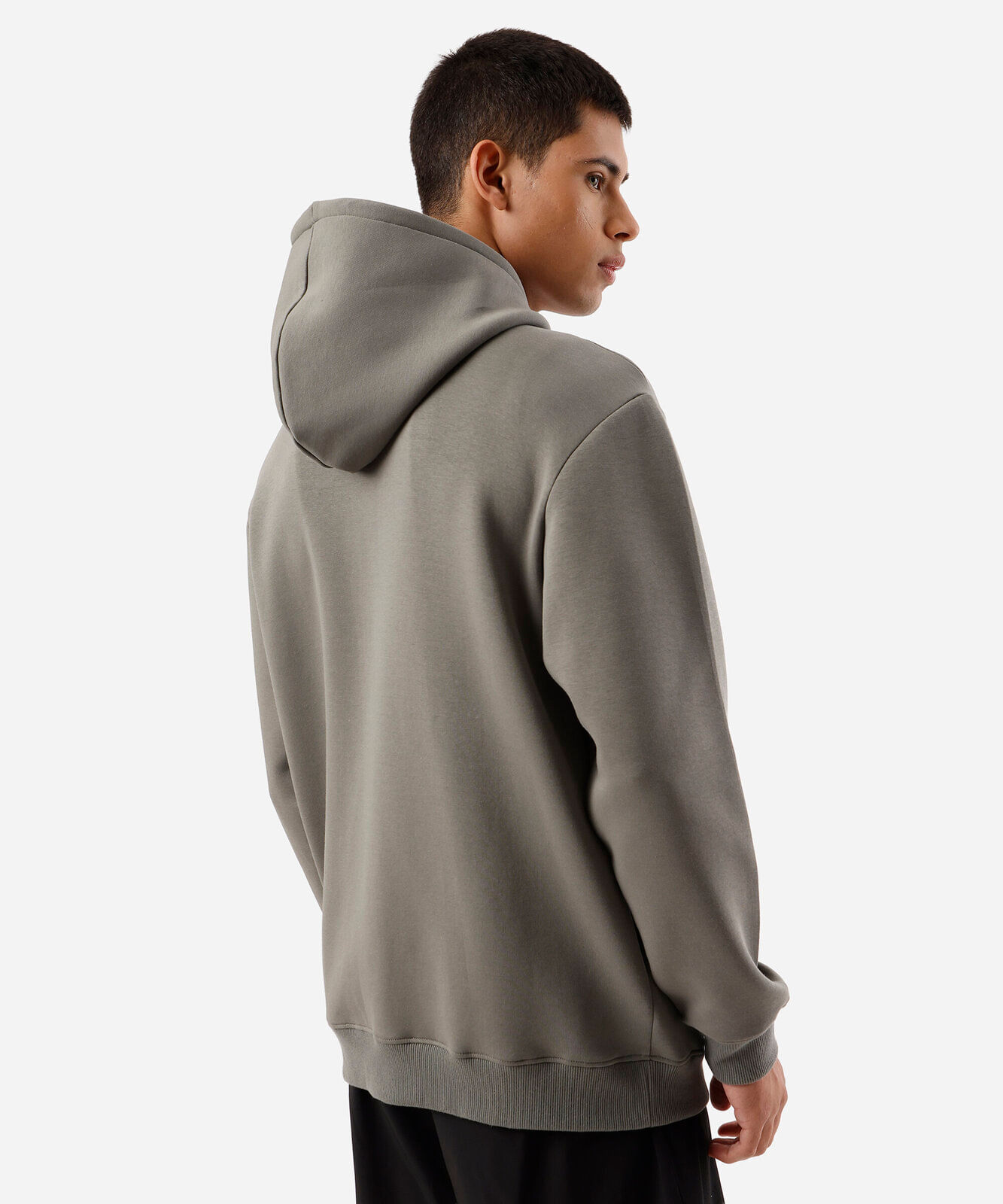jaqueta esportiva masculina de moletom com capuz e bolso verde