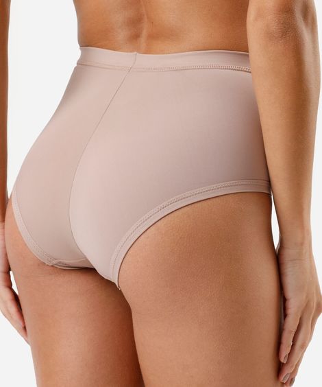 calcinha hot pant modeladora feminina demillus bege