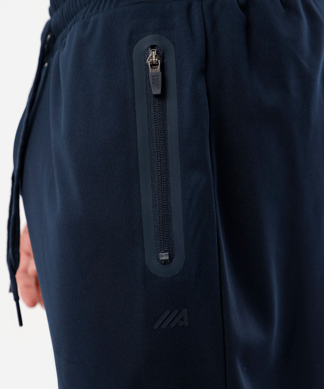 calça jogger com bolsos azul