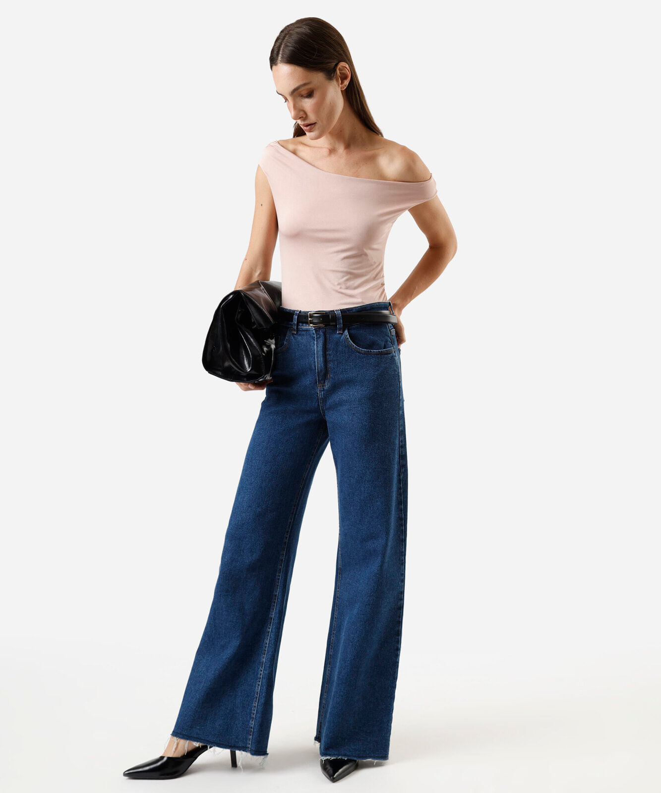 blusa feminina decote ombro a ombro  rosa