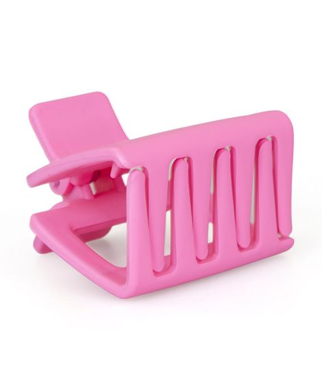 piranha para cabelo quadrada média rosa