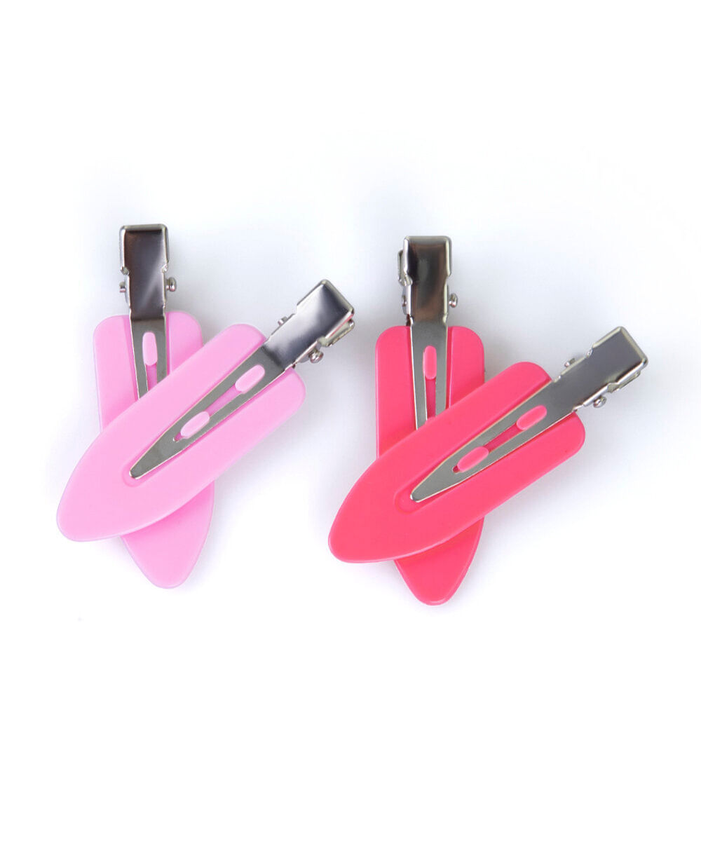 kit de presilhas para cabelo antimarca com 4 unidades colorido