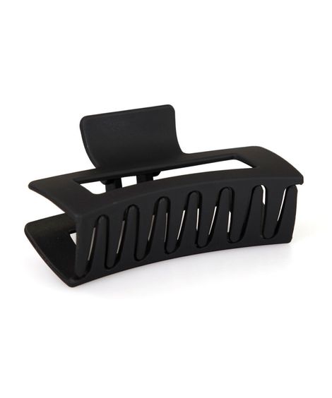 piranha para cabelo retangular grande preta