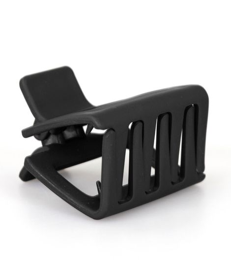 piranha para cabelo quadrada média preta