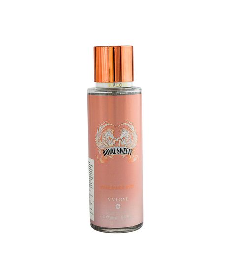 perfume feminino v v love royal sweety rosé body mist for woman 250ml