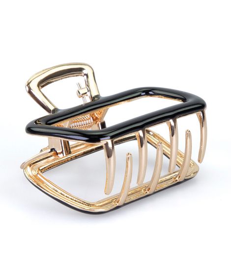 piranha para cabelo gold com detalhe preto