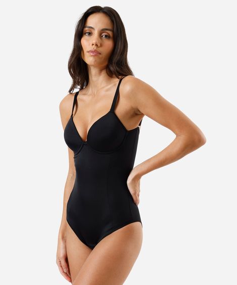 body modelador feminino com bojo dilady preto