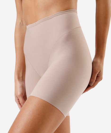 bermuda modeladora feminina demillus bege