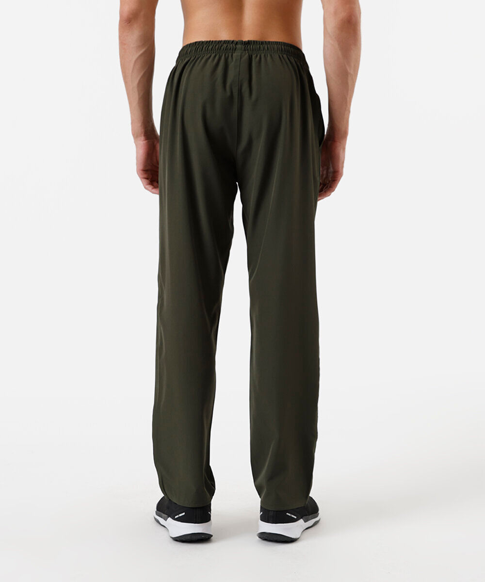 calça masculina esportiva com nervuras verde