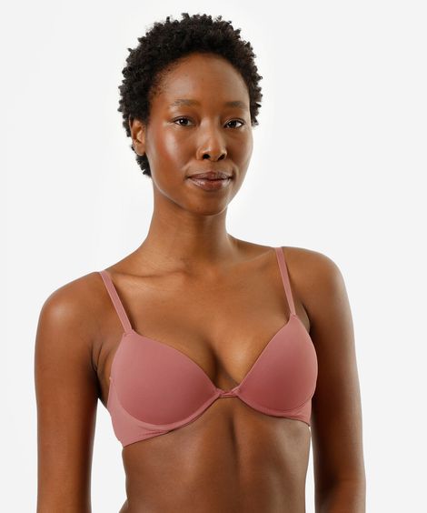 kit de 2 sutiãs push up feminino de poliamida colorido