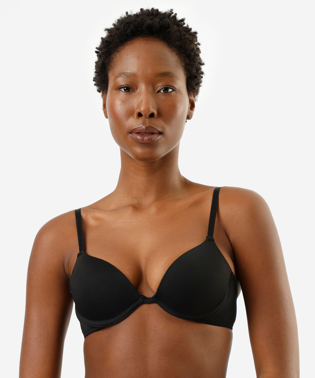 kit de 2 sutiãs push up feminino de poliamida colorido