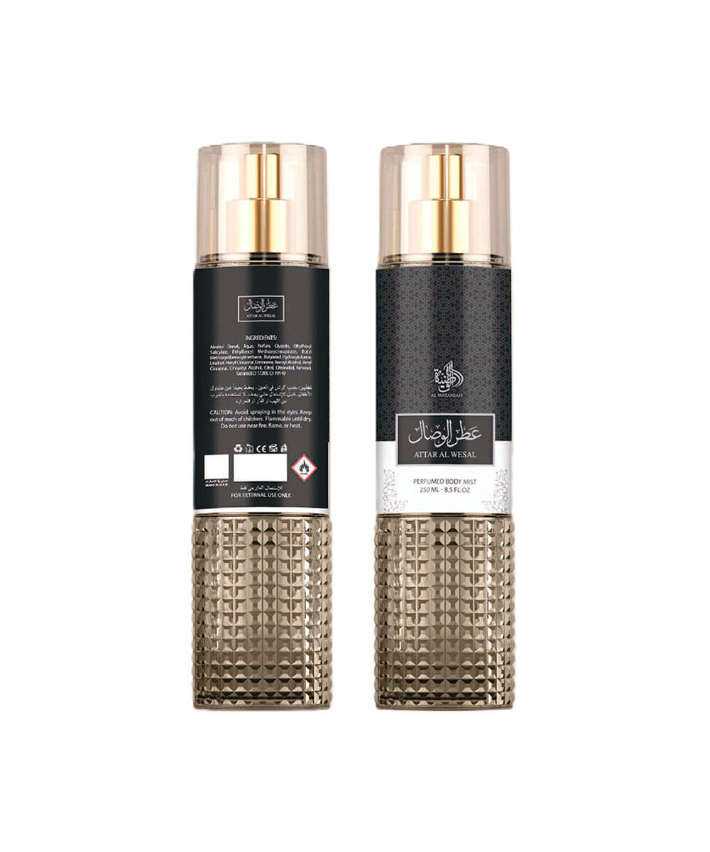 perfume masculino al wataniah attar al wesal perfumed body mist 250ml