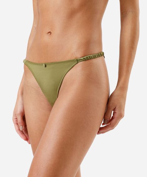 calcinha string fio dental feminina com renda verde