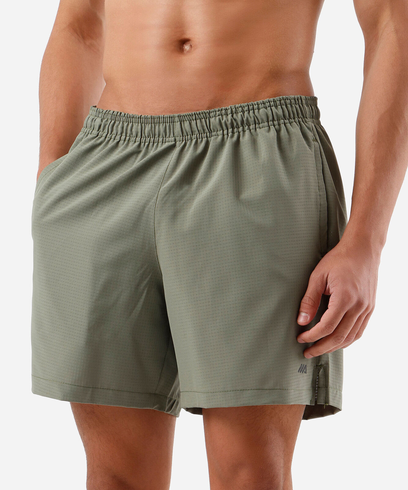short esportivo masculino cós elástico verde